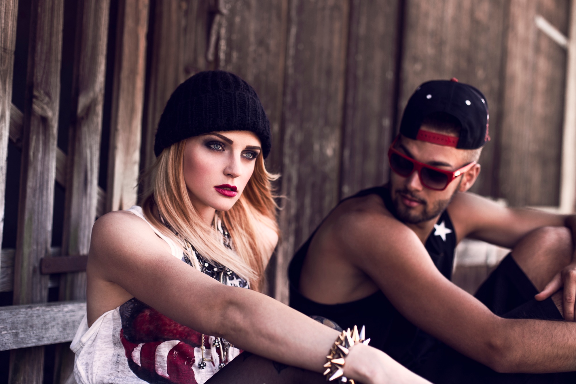 Stylish young couple